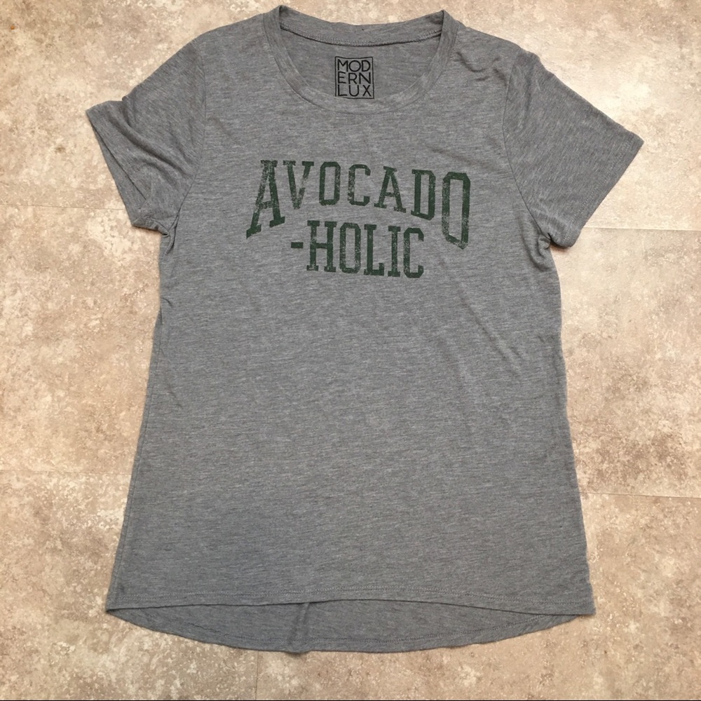 Modern Lux AVOCADO-HOLIC Graphic Tee Large